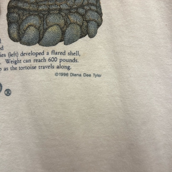 Vintage San Diego zoo white T shirt tee XXL 2XL 1996 Diana Dee Tyler Galapagos - Picture 6 of 7